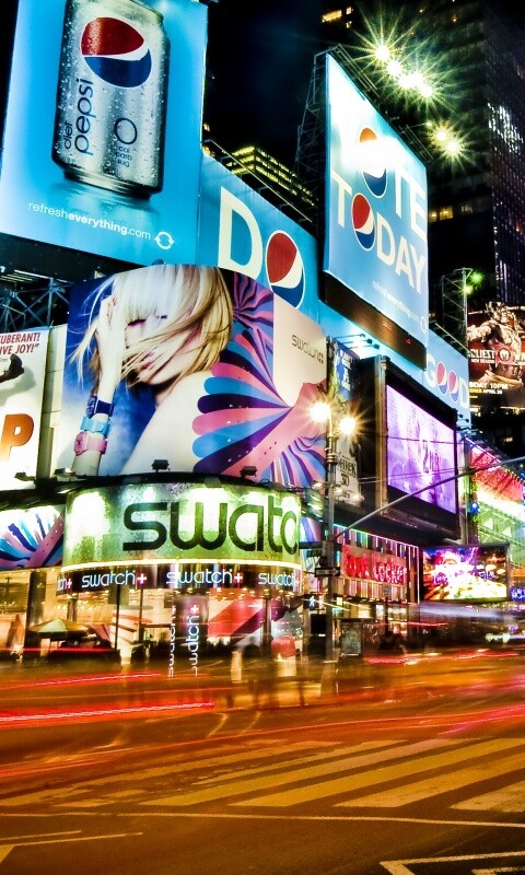 Огни мегаполиса обои