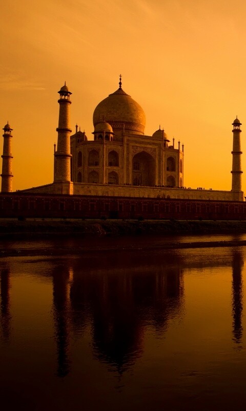 Тадж Махал в сумерках обои