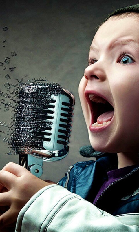 Экспрессивный певец обои