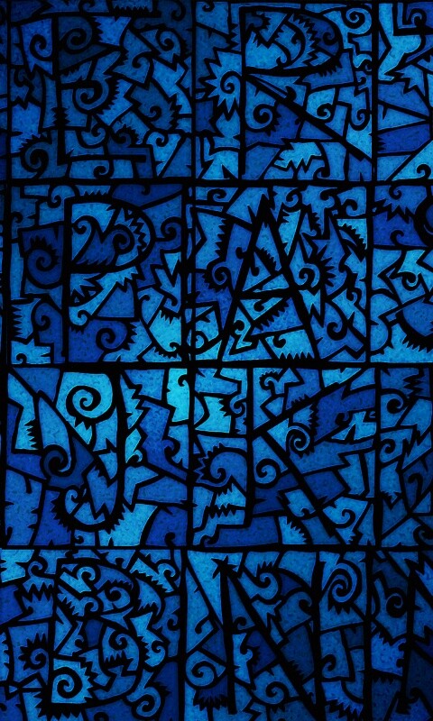 Витражные буквы обои