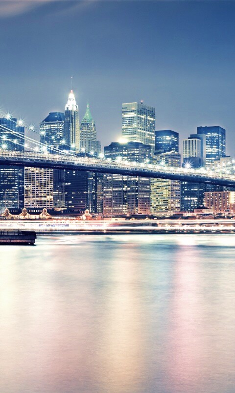 Огни ночного города обои