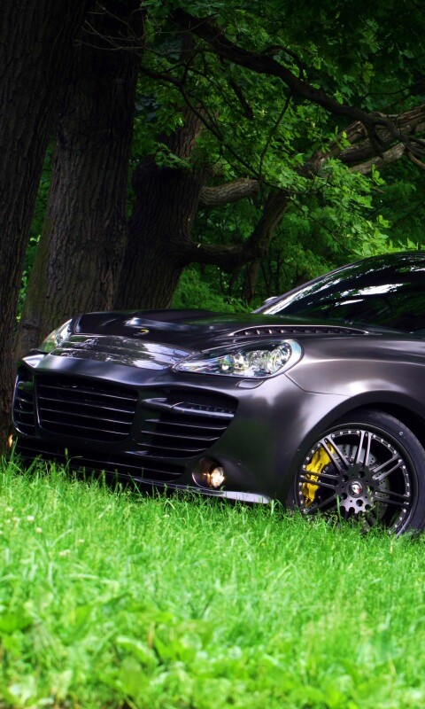 Концепт внедорожника в лесу обои