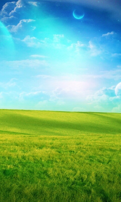 Луг на другой планете обои