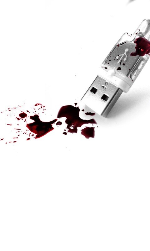 Кровавый usb обои