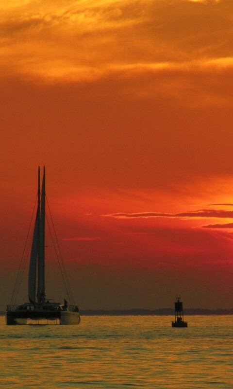 Празднование заката обои