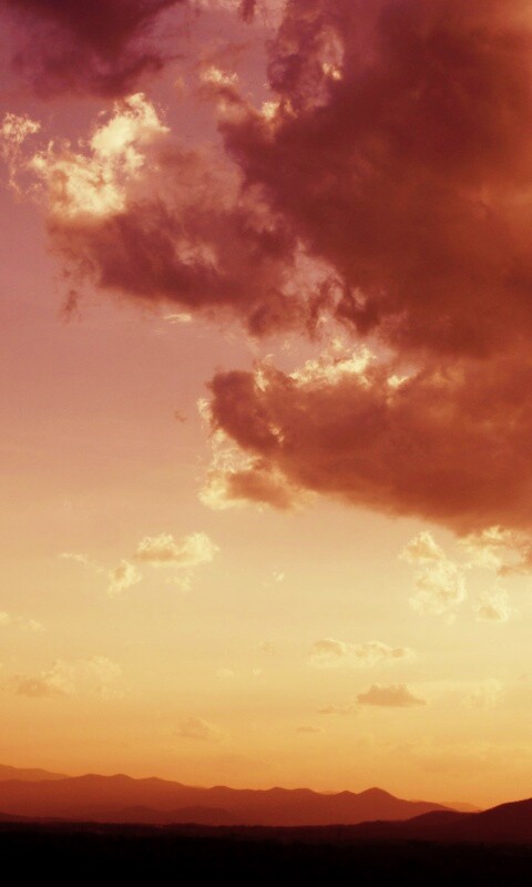 Горный закат обои