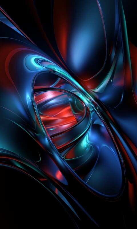 Темная переливчатая абстракция обои