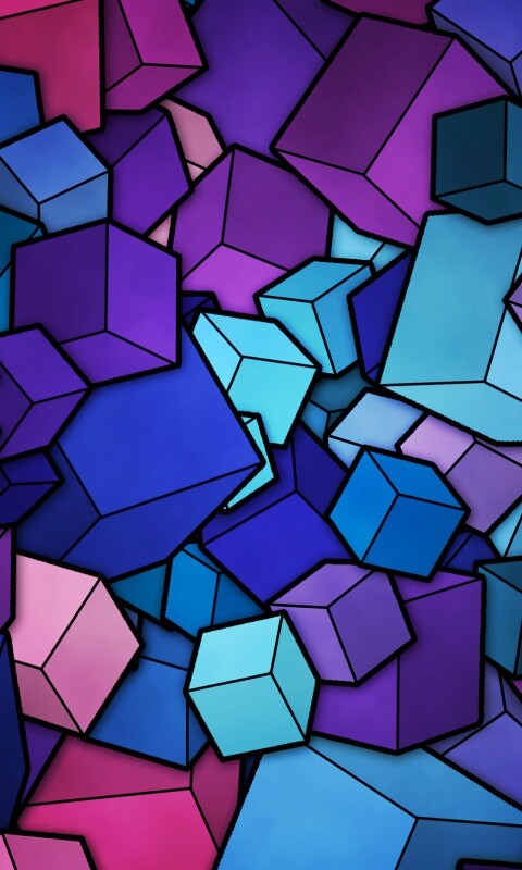 Кубики обои