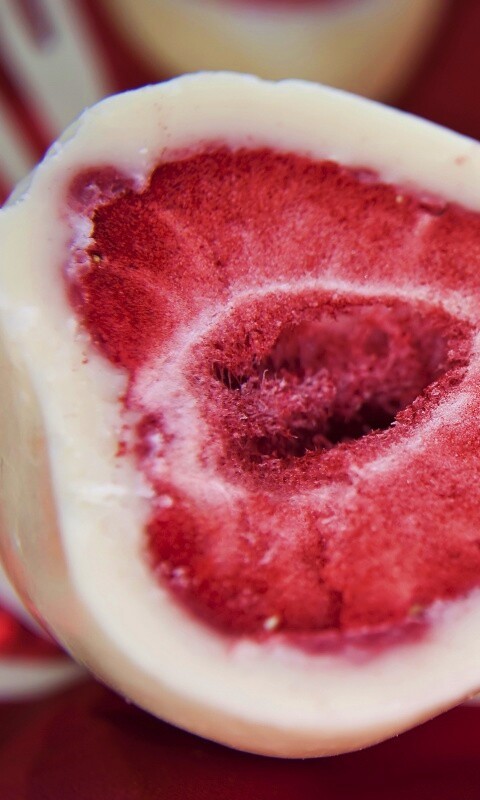 Клубника в белом шоколаде обои