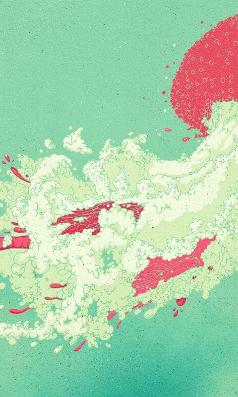 Розовая медуза обои