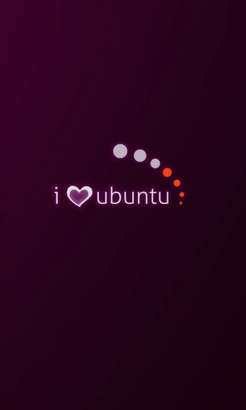 Я люблю убунту обои