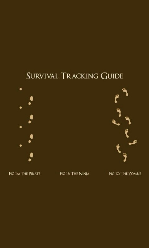 Следы: Пират, Ниндзя, Зомби обои