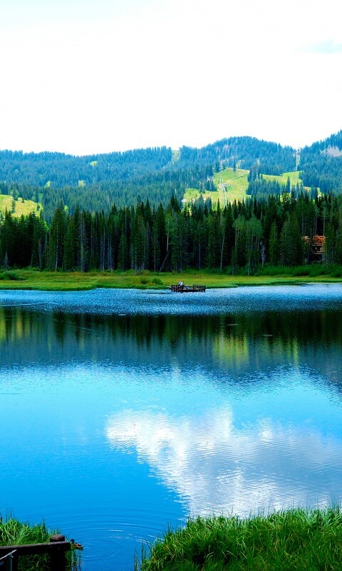 Горное озеро обои