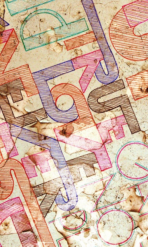 Буквы и надписи обои