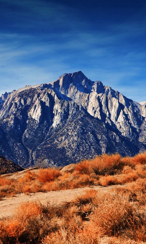 Горы у пустыни обои