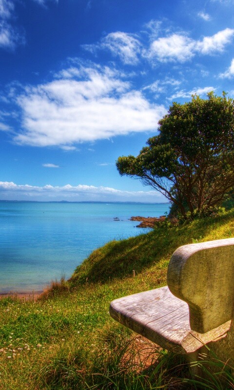 С видом на море обои