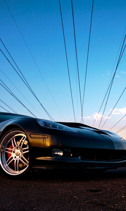 Чёрное авто обои