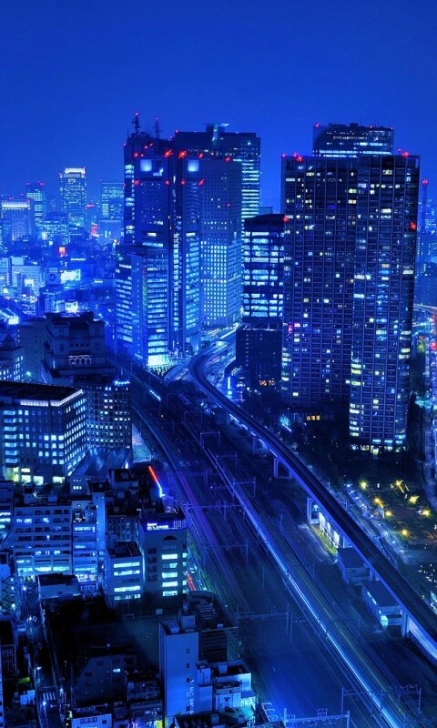 Ночной город обои