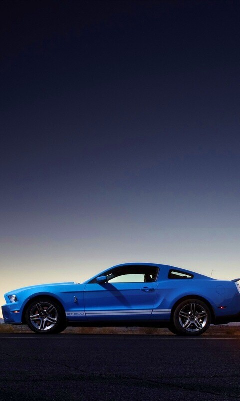 Синий форд мустанг обои
