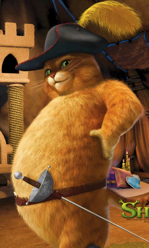 Кот в сапогах из Шрека обои