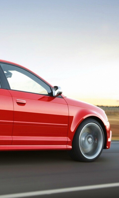 Фотосессия Audi RS3 во время движения обои