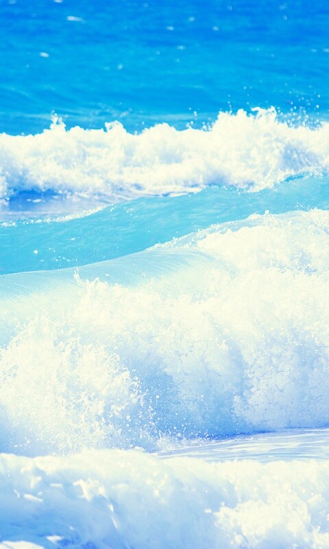 Голубые волны обои