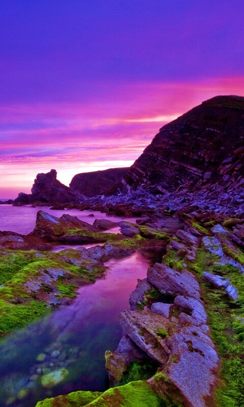 Скалистый берег обои