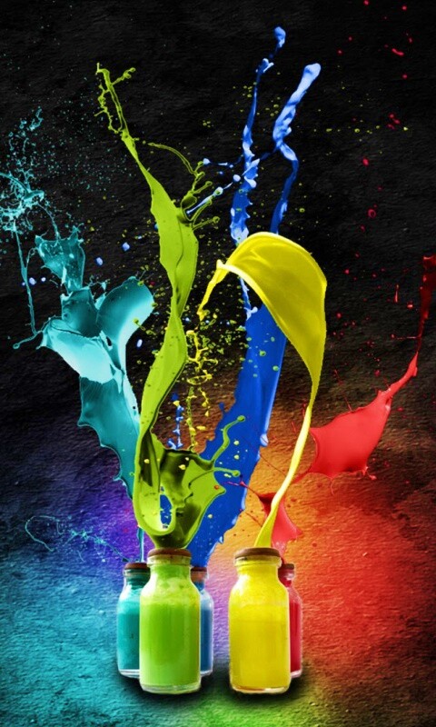 Разливающийеся краски обои