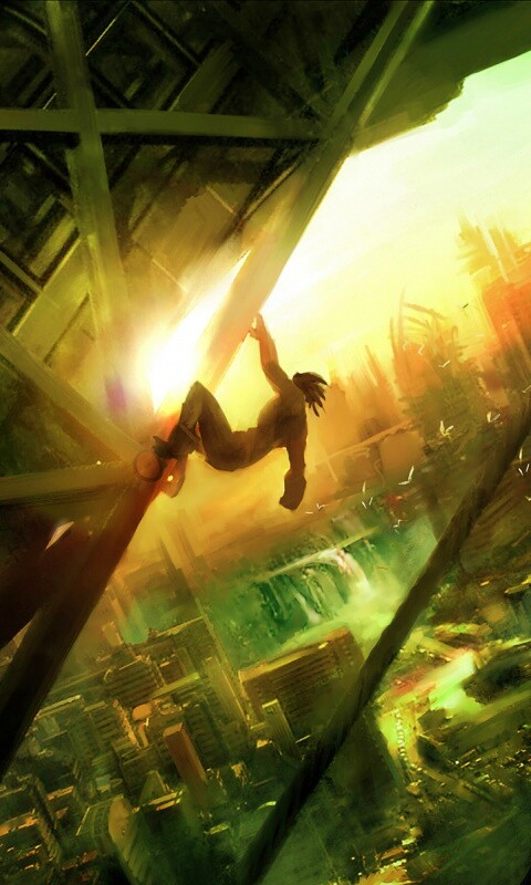 Мутант в постапокалиптическом городе обои