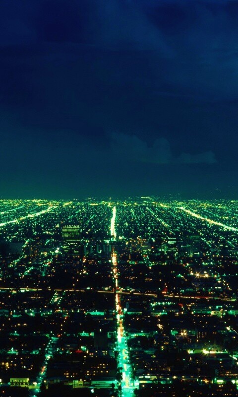 Вид на город с высоты обои