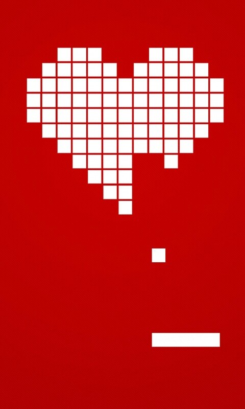 Уровень в виде сердца обои