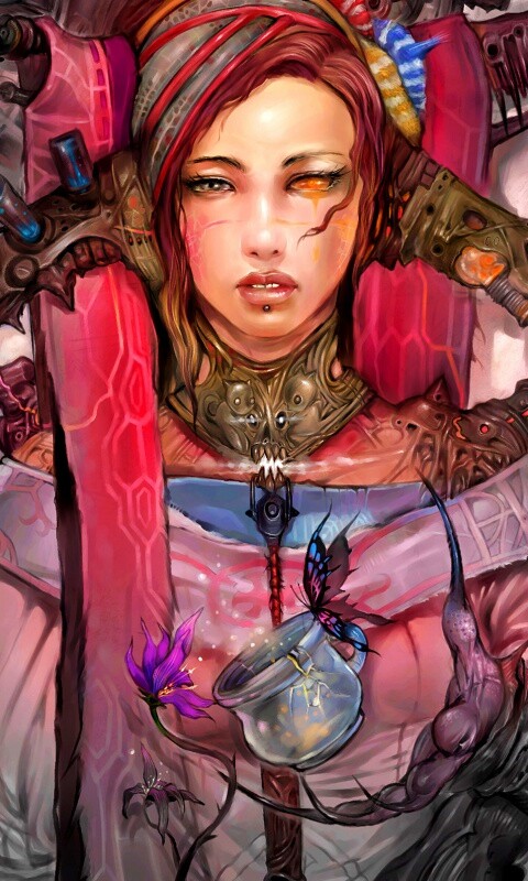 Странная девушка обои