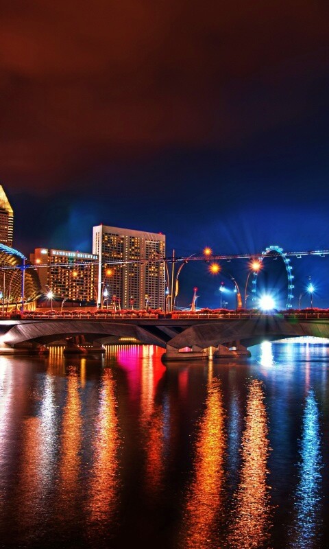 Ночной город обои