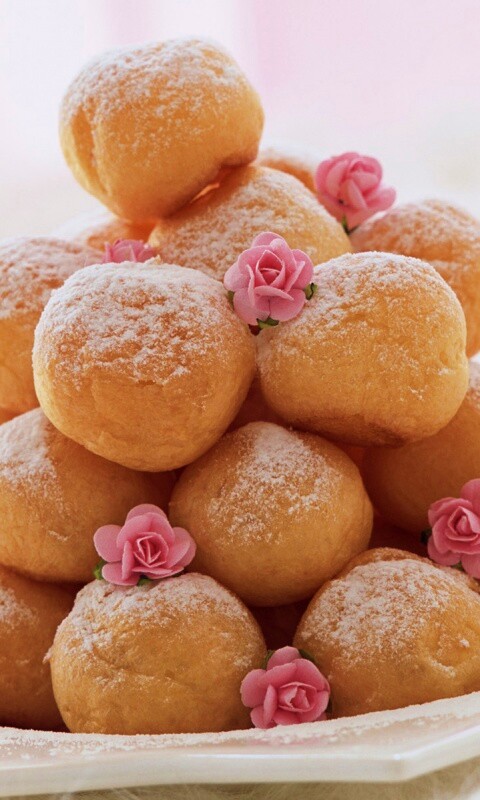 Круглые пироженки обои