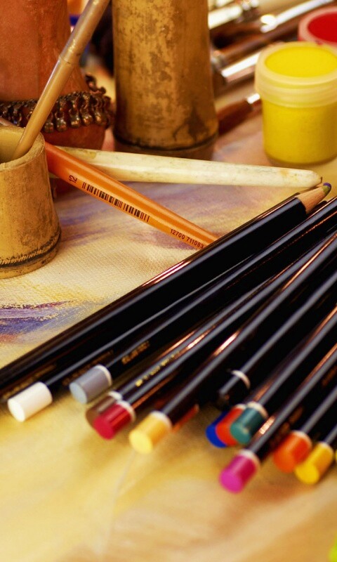 Инструменты художника обои