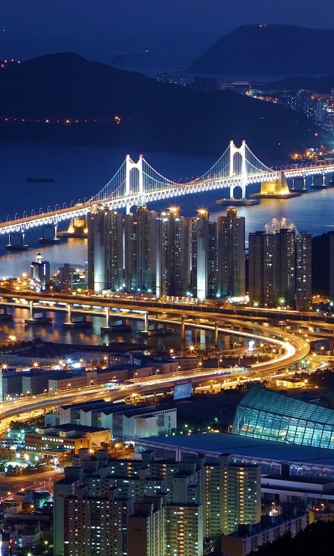 Ночной город обои