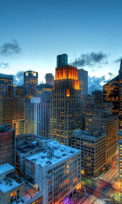 Бизнес-центр сверху обои