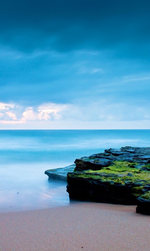 На берегу обои