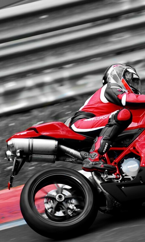 Красный мотоцикл обои