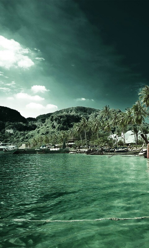 Призрачный пляж обои