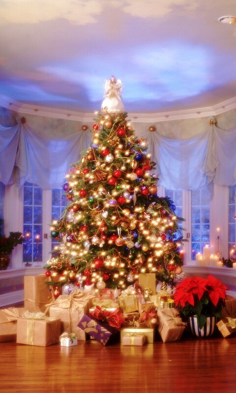 Подарки под ёлкой обои