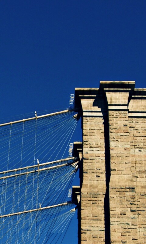 Одна из арок Бруклинского Моста обои