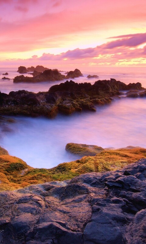 Острова в тумане обои