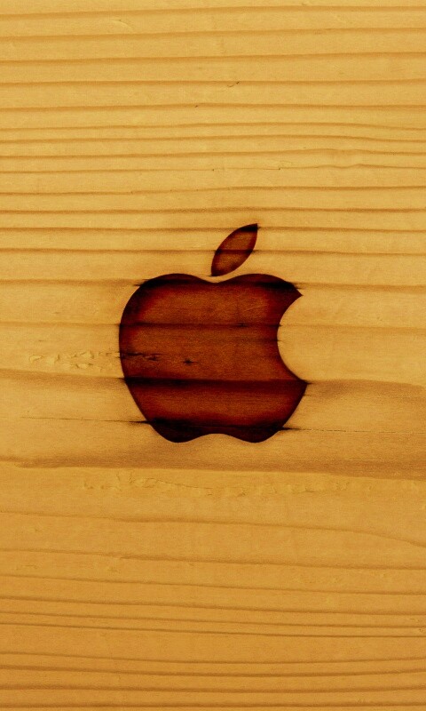 Выжженое яблочко обои