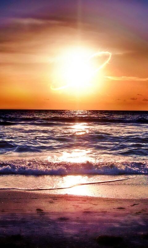 Морской закат обои