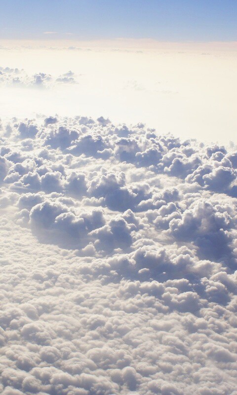 Облака сверху обои