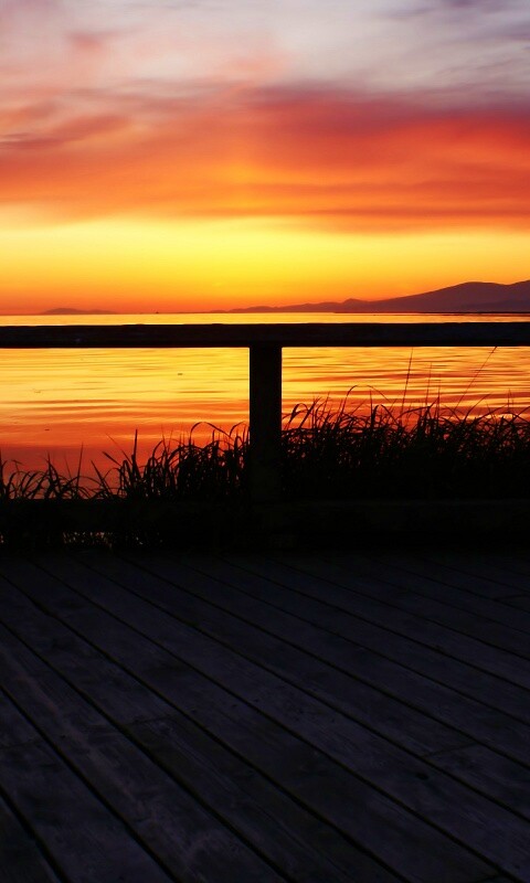 Терасса на море обои