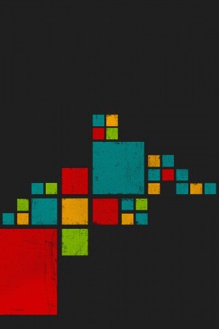 Цветные кубы обои