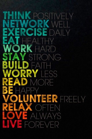 Think possitively обои