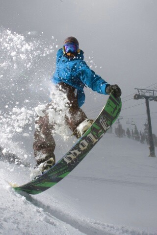 Сноубордист обои